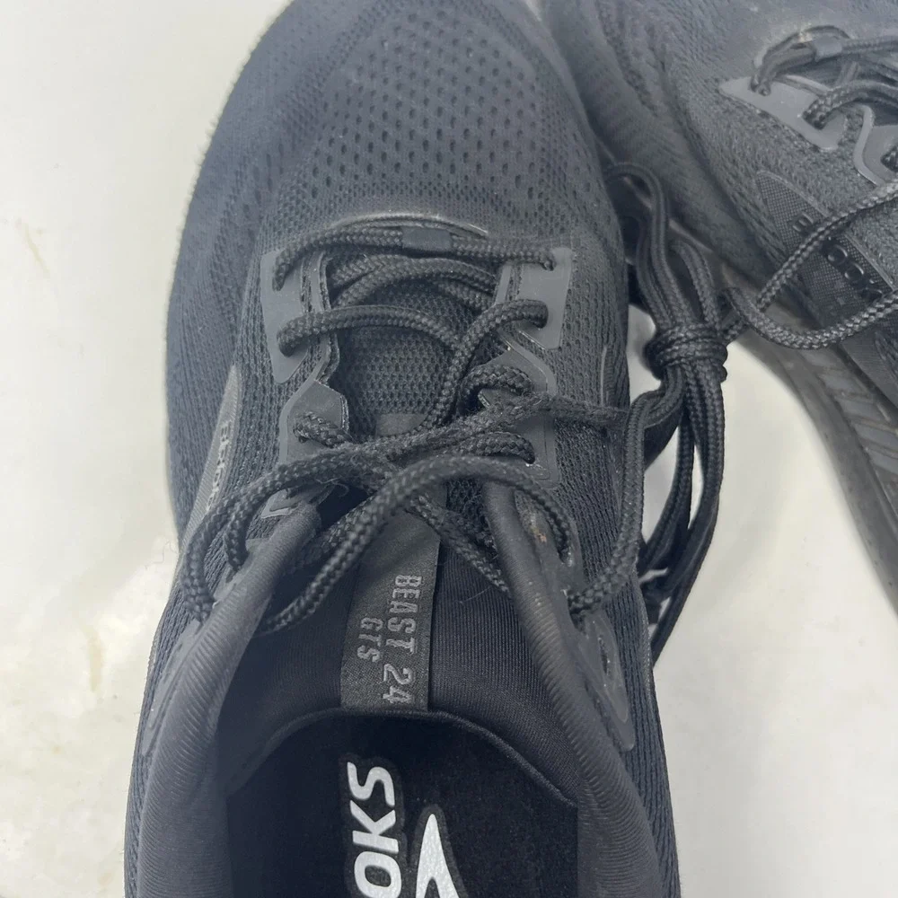 Brooks Beast GTS 24 Shoes Mens Size 12 4E Extra Wide Black Sneakers Athletic